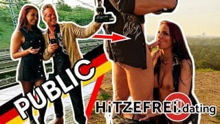 HITZEFREI.dating JOLEE LOVE在火车站接机 PUBLIC FUCK