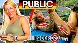 纹身和穿孔！FitXXX桑迪在公共场合性交！HITZEFREI.dating