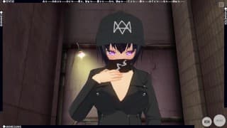 3D HENTAI Watch Dogs: Legion  女孩在户外自慰