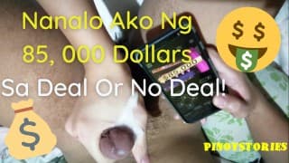 Pinoy Jinakol ng Maharot na Pinay Habang Naglalaro ng Video Game sa Samsung - Deal or No Deal