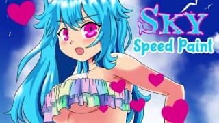 Speed Paint - 穿着泳装的天空