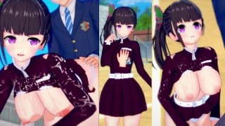 [Hentai Game Koikatsu! ]Have sex with Big tits Demon Slayer Kanao Tsuyuri.3DCG Erotic Anime Video.