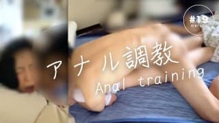 [Japanese wife is anal fucked by husband]”I'm sorry ×××, cock in my asshole”cream pie/English subtit
