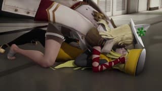 Guilty Gear Millia Rage 受到 Ramlethal Valentine 热女同性恋性爱的影响