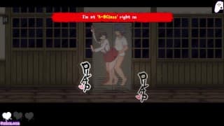 Tag After School: Female ghosts try to fuck me and want cum | Hentai Games Gameplay P4 | W sound!