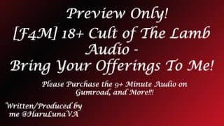 FOUND ON GUMROAD - 18+ Cult of The Lamb Audio! Bring Your Offerings To Me!