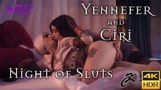 Ksu Colt and Masha Yang. Yennefer and Ciri Night of Sluts