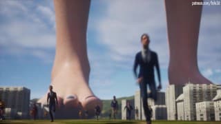 Giantess Walking on a Town ! [Animation]