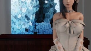 Tifa-in-a-wedding-dress-hunnymoon 性爱_1080p