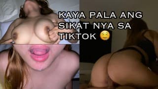 Pinay Teen Mag Li-live Lang Daw Sa Tiktok Nauwi Sa Kantutan (Loud Moaning and Cum Swallow)