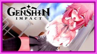 Genshin Impact - 穿着校服的八重神子