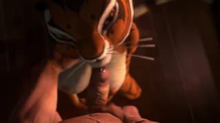 Tiger From Kung Fuu PAnda Love Hard Anal in 4k UHD