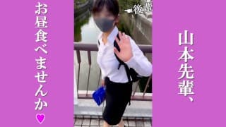 Boss and cute junior have lunch at a hotel and have sex