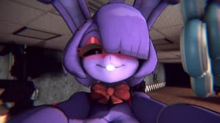 与坐在我脸上的热电子动画一起度过 3 个晚上 - Fnaf Furry