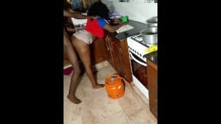 QUICKIE WITH MY STEPMOM AT THE KITCHEN BEFORE HE COMES BACK HOME! (Kenyan Pure Taboo)