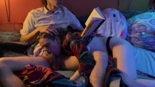Reading and Cockwarming | 365 Blowjobs in a Year Challenge 42/365