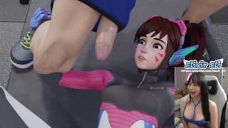 这是她告诉你不要担心的那个人。DVA 私人教练 - 守望先锋 HENTAI