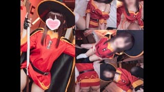 ❤️🔥【aliceholic13】KonoSuba Megumin Cosplaying: Aroused NTR Ecchi hentai video.