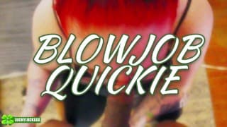 BLOWJOB QUICKIE WITH LUCKY GURL MOLLY & MR. LUCKY LUCK