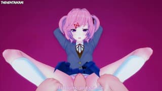 Doki Doki Literature Club Natsuki Gives You A Footjob Hentai POV