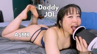 爸爸，为我抚摸你的鸡巴，亚洲荡妇-ASMR JOI-Dirty Talk