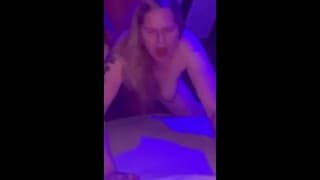 Stepmom and stepson attend a party and find a bedroom to fuck in and get caught