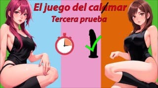 Tercera prueba para masturbarse. El juego del calmar. JOI Roleplay.