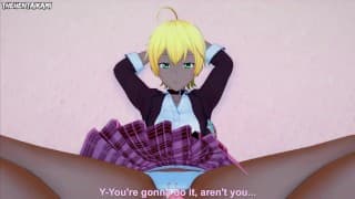Ikumi Mito from Shokugeki no Soma Gives You A Footjob Hentai POV