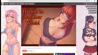 Harem In Another World [ Harem Hentai Game ] Ep.1 Seducing the hot redhead popular girl !