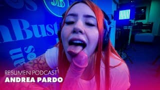 Andrea Pardo se corre 5 veces! seguidas en la máquina sexual en Juan Bustos Podcast