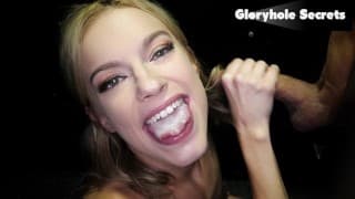 GloryholeSecrets - Blonde Babe 第一次体验 Gloryhole