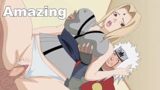 Jiraiya fucks Tsunade hard in the hokage's office