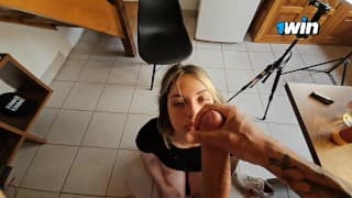 CUM IN MOUTH a keilabassi77 en un privado de stripchat