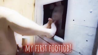 我的第一个FootJob和Cum @ GH对于我的客户 💯🔥