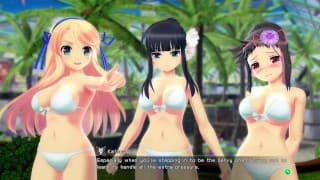 Senran Kagura Peach Beach Splash 1 Gameplay