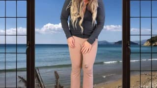 Huge cock shemale cum beach house