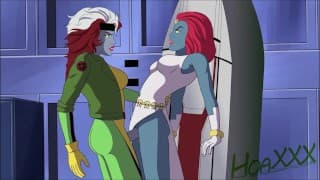 Rogue Futa and Mystique