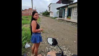 LLEVO A CASA A CHICA QUE ESTABA ESPERANDO EL UBER Y MELO CHUPA